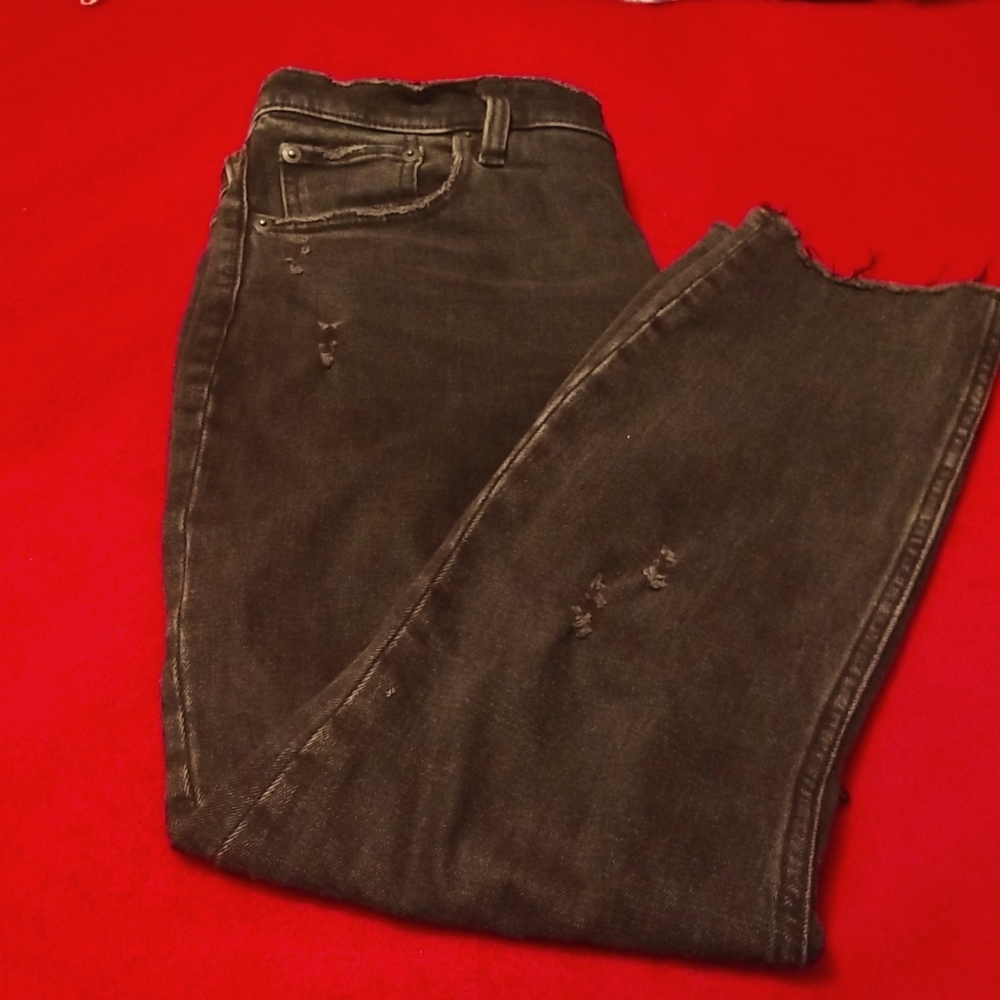 Distressed Abercrombie & Fitch "skinny high rise" size 27 / 4
